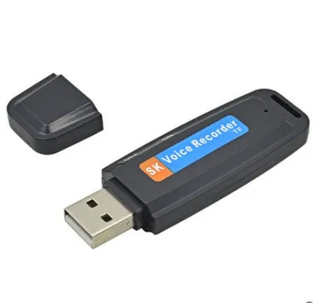 Creative gift USB flash drive with voice card function in black or white colour options