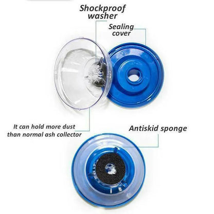 Blue bowl-shaped electric hammer dust cover made of PP plastic with sponge grip