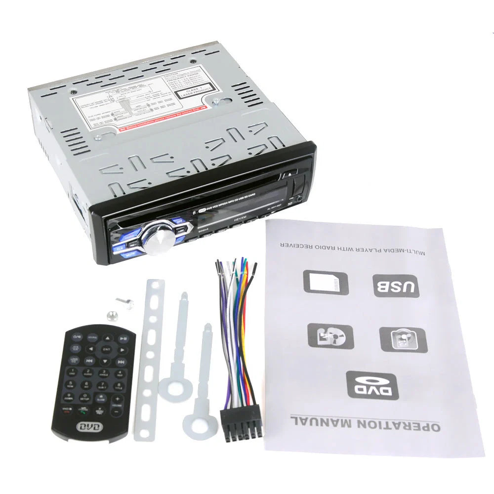 Car Bluetooth CD Player with multifunction DVD playback and hands-free call support