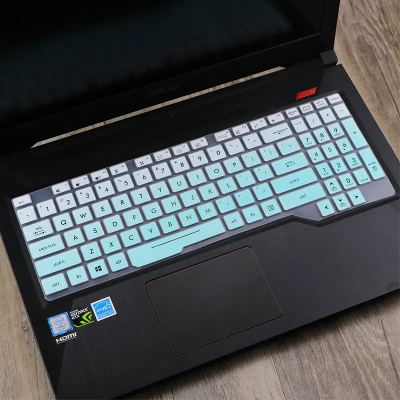 ASUS Flight 15.6-inch laptop keyboard protective film cover in translucent colour on keyboard
