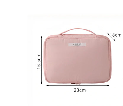 23x16.5x8cm travel cosmetic organiser bag with sponge construction and multiple compartments