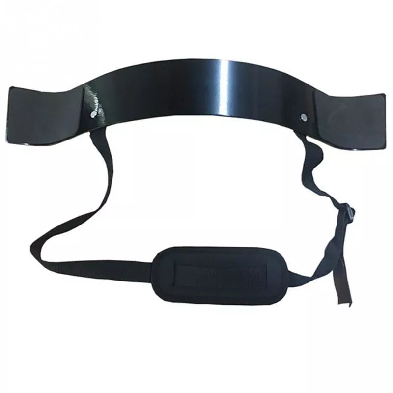 Aluminum alloy biceps training board with high-density sponge pads for elbow protection