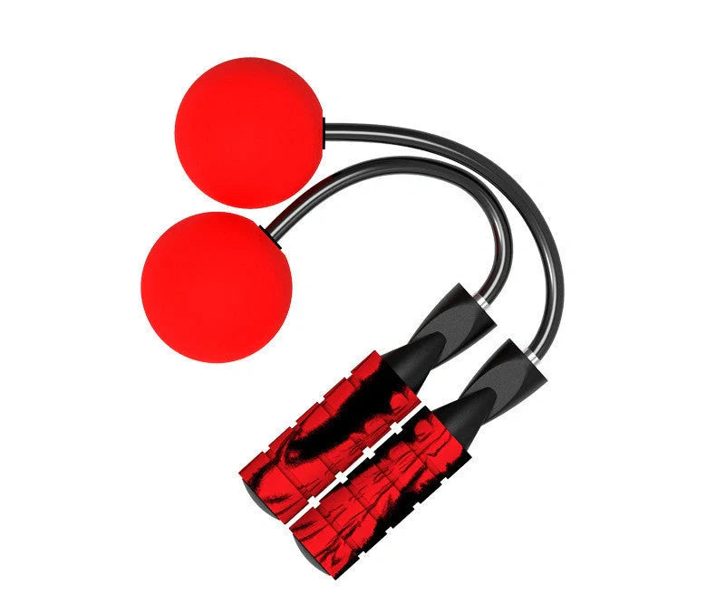 Adjustable weighted cordless jump rope with EVA balls for effective workouts