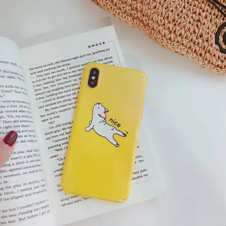 Cartoon giraffe phone case for iPhone 7 8 Plus, soft TPU silicone back cover, available in colours C to H.