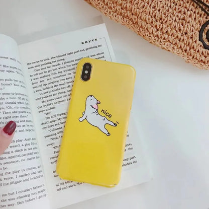 Cartoon giraffe phone case for iPhone 7 8 Plus, soft TPU silicone back cover, available in colours C to H.