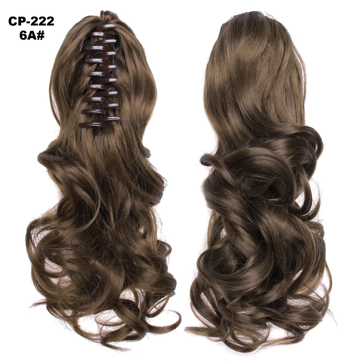 Stylish ponytail hair extension with natural-looking waves for a glamorous hairstyle