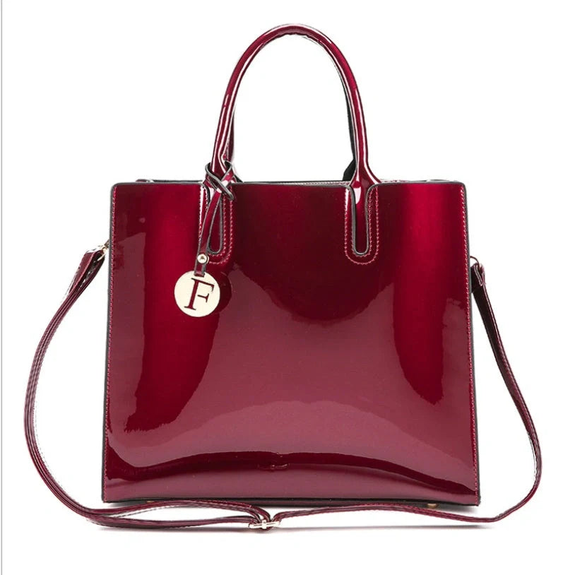 3 Sets Leather Handbags in various colours with zipper closure and cell phone pocket