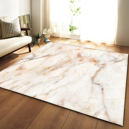 Polyester marble pattern carpet in 121.9x160cm and 50x80cm sizes for floor protection