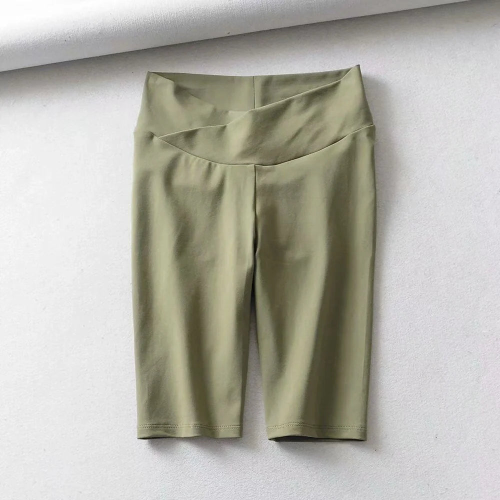 Cotton stretch pleated quick-drying fitness yoga pants in various colors