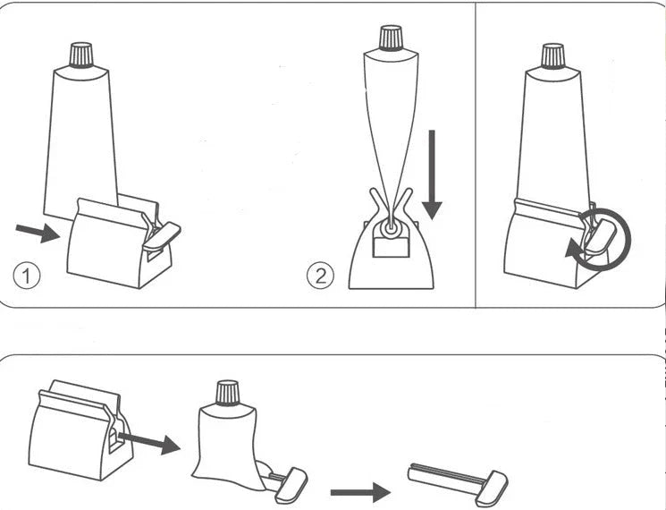 Toothpaste Squeezer - Effortlessly Dispense Your Dental and Grooming Essentials