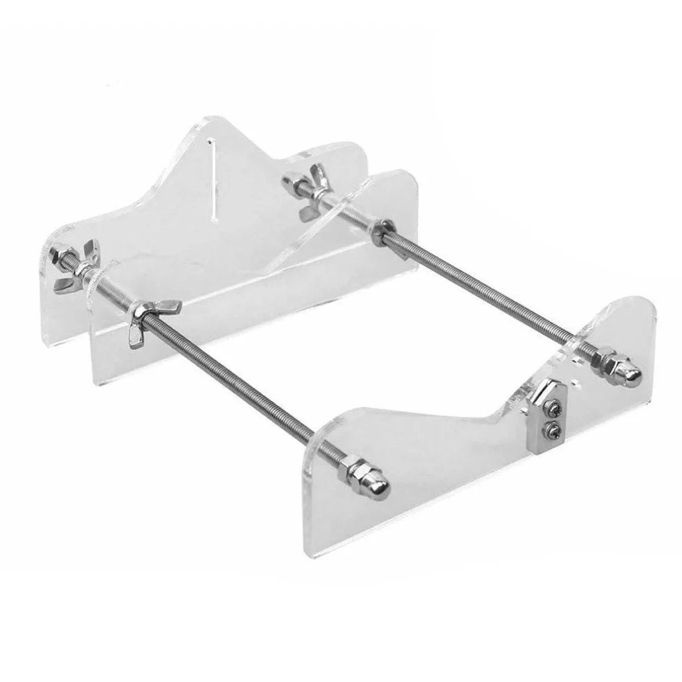 Black metal glass bottle cutter tool with adjustable stand for 0.5-2 inch diameter bottles