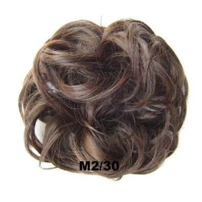 Hair ring wig in various colours from 1# to Burg, showing synthetic fibres and natural hairline for temporary styling