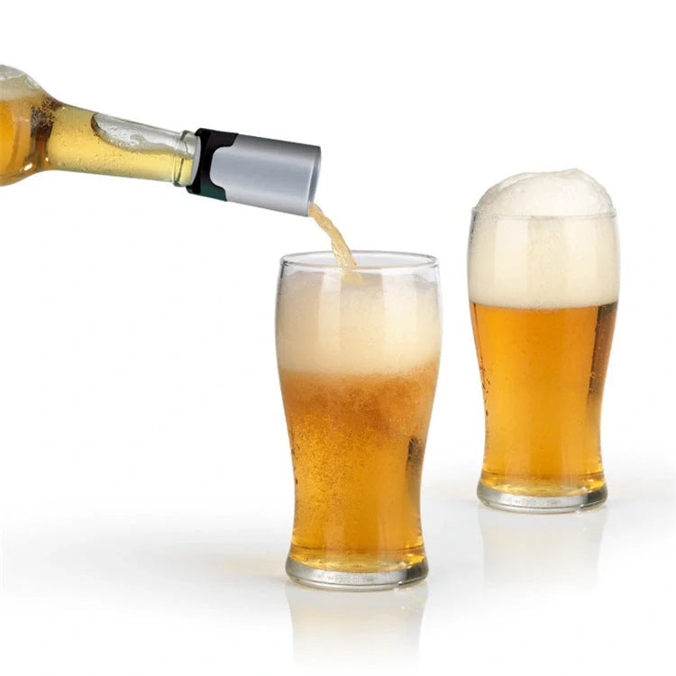 Portable Beer Foam Maker for creating draft beer flavour at home