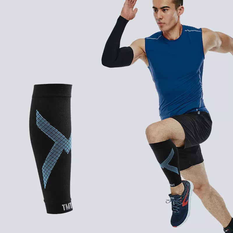 Sports compression socks in nylon, sizes M to XL, for running and hiking