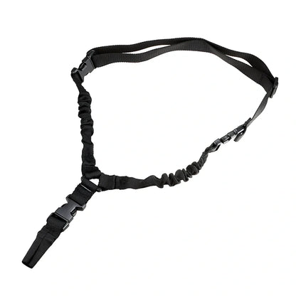 OD green adjustable high density nylon pistol sling lanyard with metal buckle, 250g weight, 175cm length for tactical carry