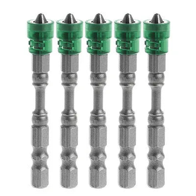 Magnetic driver drill bit with 6.35mm hex shank, 65mm length, 10mm head, chrome vanadium steel, blue colour