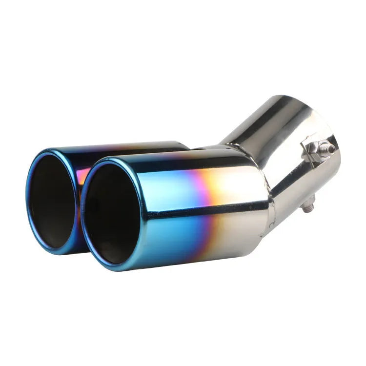 Universal stainless steel exhaust pipe tip extension for car customisation