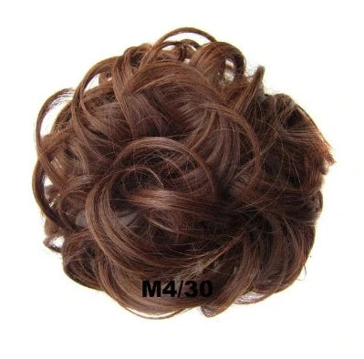 Hair ring wig in various colours from 1# to Burg, showing synthetic fibres and natural hairline for temporary styling