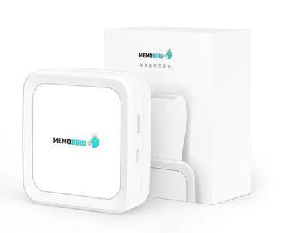 Thermal pocket portable Bluetooth printer, 79x79x40mm, 900mAh battery, pink or white, with thermal paper