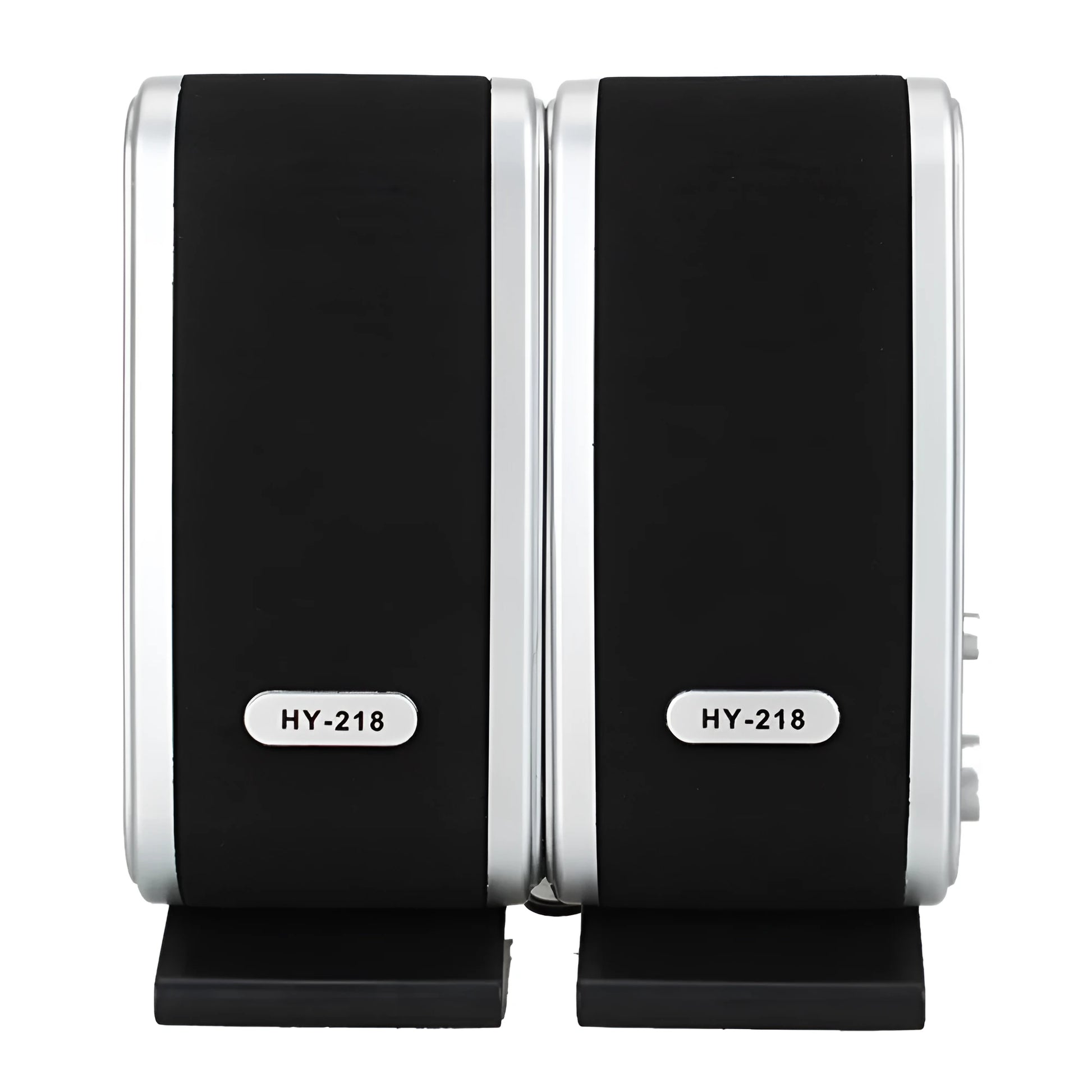 Black USB-powered mini notebook speaker for laptops with portable design