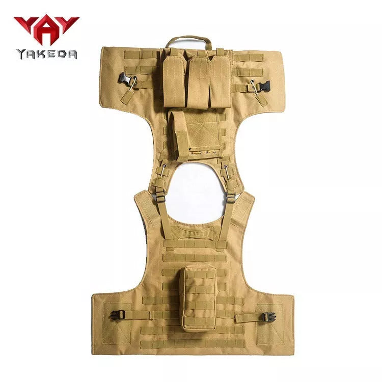 Military Fan Tactical Vest in black or mud for outdoor training and activities