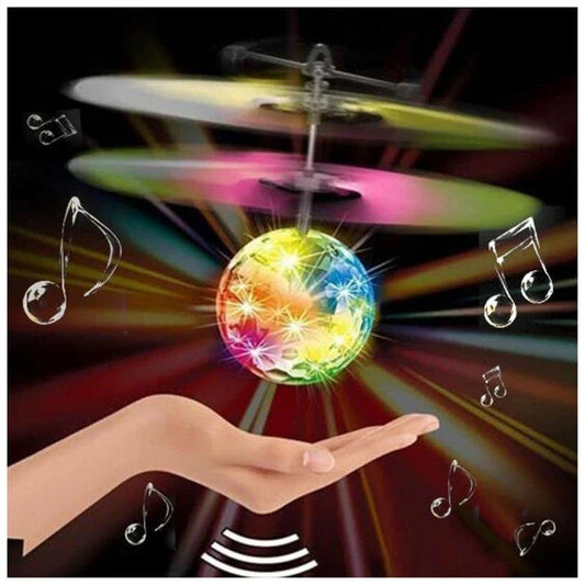 A mesmerizing LED-powered levitating ball that uses infrared technology to effortlessly float and dance, creating a captivating visual display.
