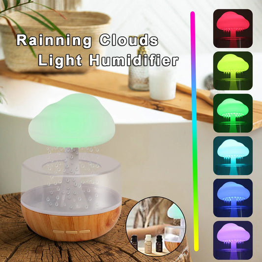 Soothing Cloud Humidifier with Relaxing Mood Lighting, Compact and Portable Design for Home or Office Use