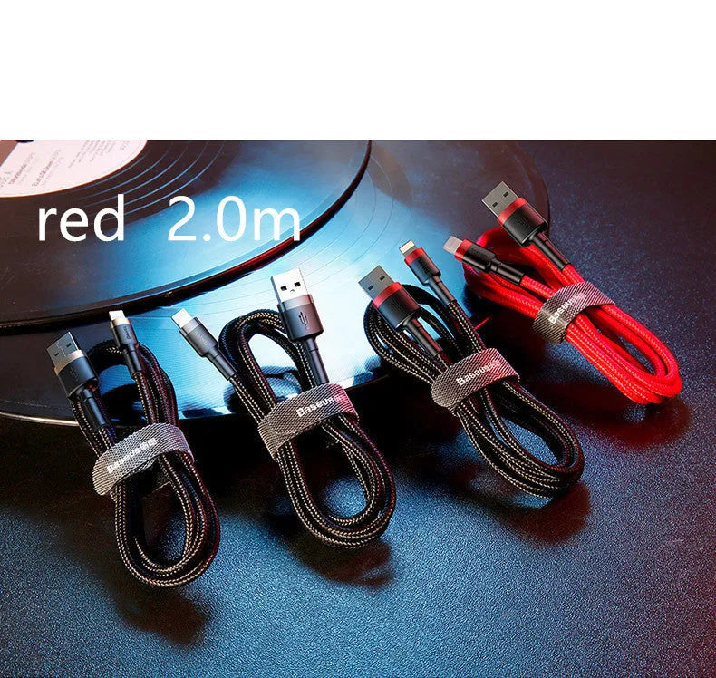 USB-C to Lightning fast charging cable for iPhone with gold connector in 0.5m, 1m, 2m and 3m length options