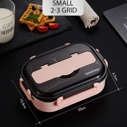 Dielectric Insulated Lunch Box in green, blue, pink, and black with stainless steel inner tank