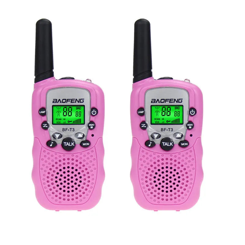 Children's walkie talkie handheld station in choice of five colours with 22 channels