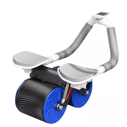 Multi-functional Health Wheel with Automatic Rebound and Yoga Mat for abdominal exercises