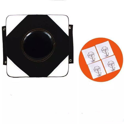 Wall hanging Thai boxing sandbag in black or orange, dimensions 30x30x10cm