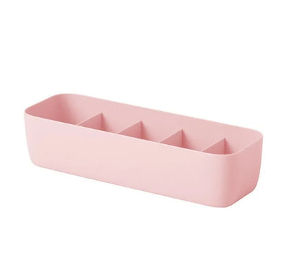 PP plastic drawer organiser box for socks and underwear storage in apricot colour