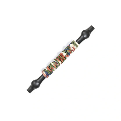 Elastic pull rope in flame camouflage, 26cm length with 6KG resistance for men's fitness training