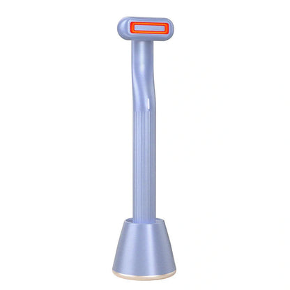 360 Degrees Rotary Eye Massage Wand with red LED light therapy and therapeutic warmth
