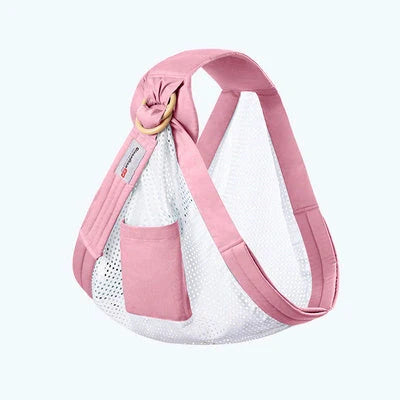 Adjustable baby wrap carrier sling in various colors for comfortable infant carrying