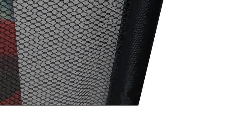 Durable nylon pet gate with foldable design for indoor use, creating a safe and secure play area for pets.