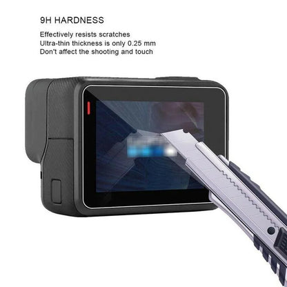GoPro Hero 5/6/7 transparent 9H tempered glass lens and LCD screen protector films