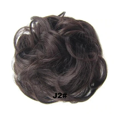 Hair ring wig in various colours from 1# to Burg, showing synthetic fibres and natural hairline for temporary styling