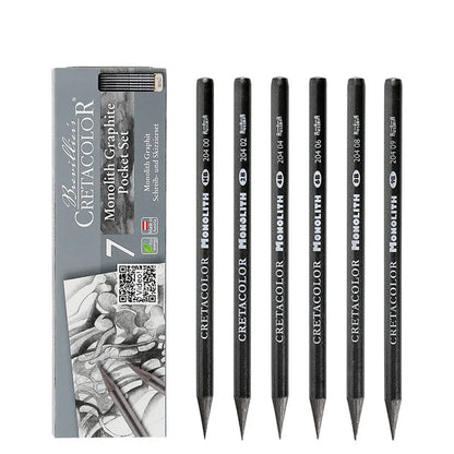 Wood-free graphite sketch pencil with 146mm length and multiple hardness options