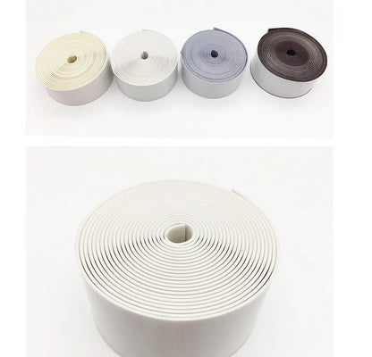 PVC wall corner protection tape roll showing 3.8cm width and porcelain white colour