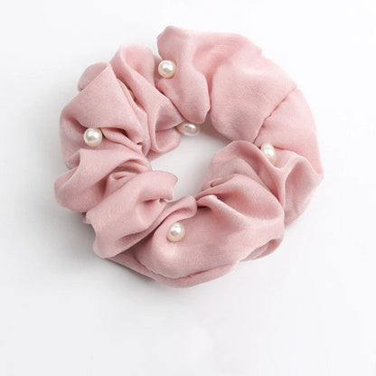Creative rubber band fabric hair accessories hair ring in six colours including red, black, dark blue, pink, grey, light blue