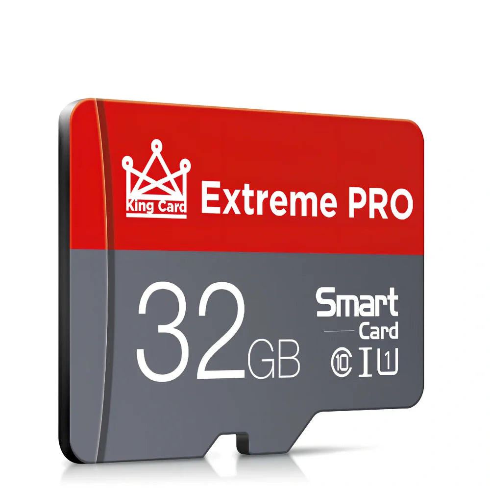 Red Drive Mini TF memory card with SD adapter holder for mobile phones and cameras