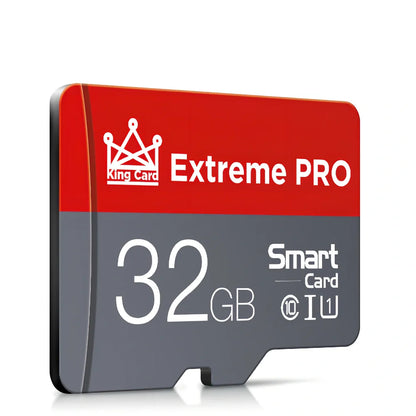 Red Drive Mini TF memory card with SD adapter holder for mobile phones and cameras