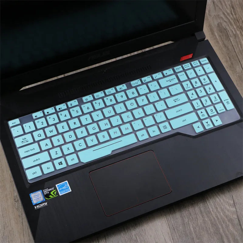 ASUS Flight 15.6-inch laptop keyboard protective film cover in translucent colour on keyboard