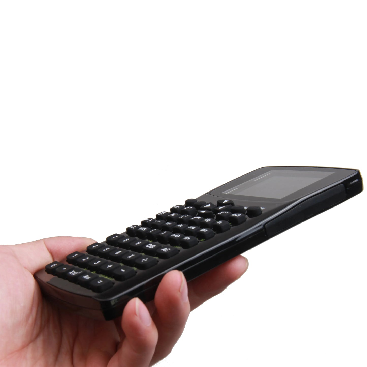 Black multifunctional e-book reader with a 2.8-inch screen and an adjustable carrying strap.