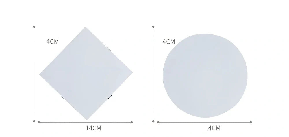 Cross-shaped decorative lamp with 14cm dimensions and iron construction providing LED illumination