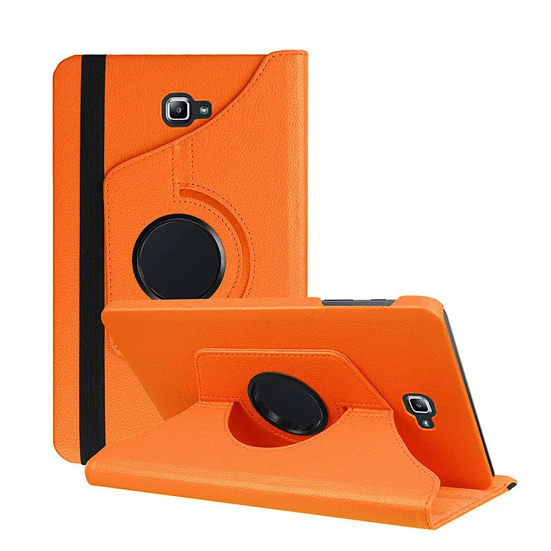 Rotating clamshell leather protective case for Apple iPad 1 tablet in multiple colour options.
