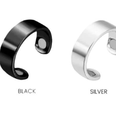 Adjustable Anti-Snoring Acupressure Ring in various colors and styles for sleep apnea and snoring relief