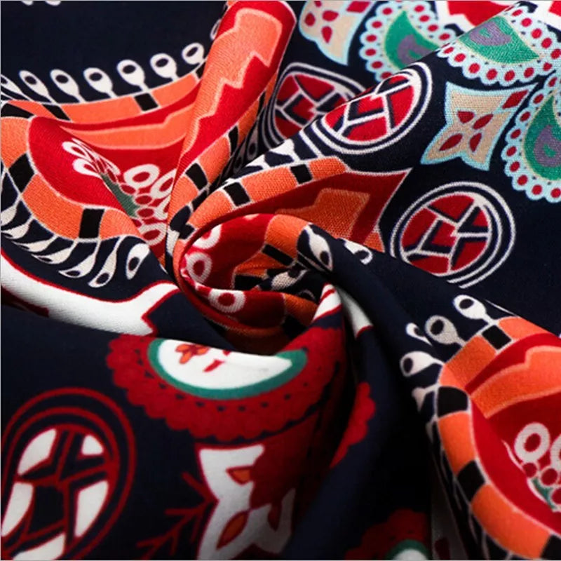 Printed round beach towels and yoga mat set for outdoor relaxation and exercise
